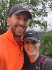 Joe & his wife hiking in the Great Smokey Mountains