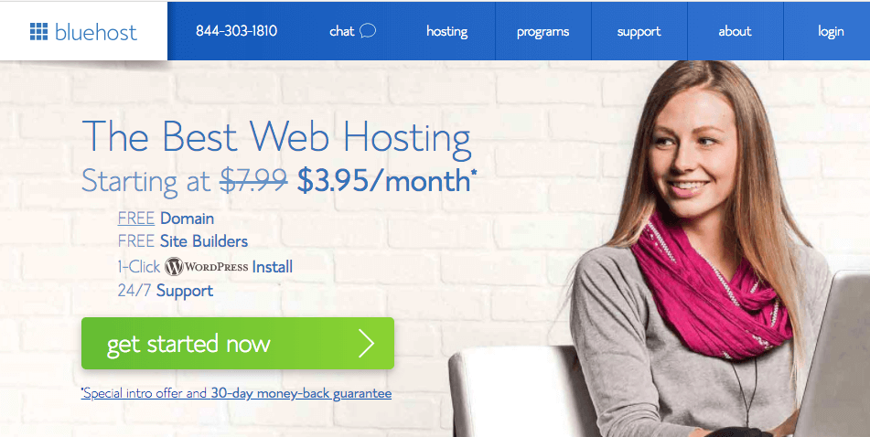 sing up for bluehost