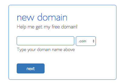 get your free domain